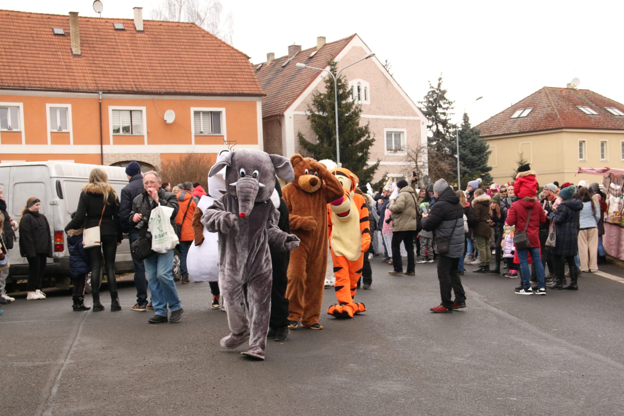 OBRAZEM: Vtelnem prošel masopustní průvod. Účast byla veliká