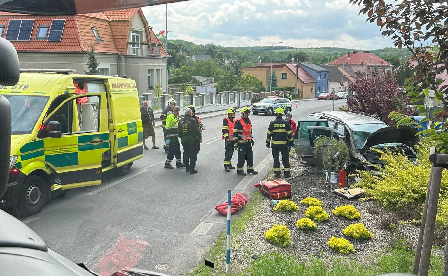 STALO SE: V Braňanech havarovalo odpoledne osobní auto