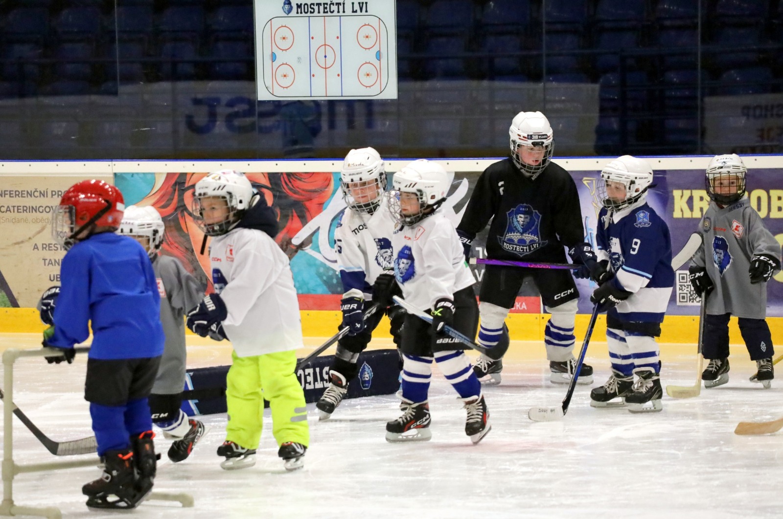 OBRAZEM: První krůčky na ledě! MOSTEČTÍ LVI hledali nové talenty