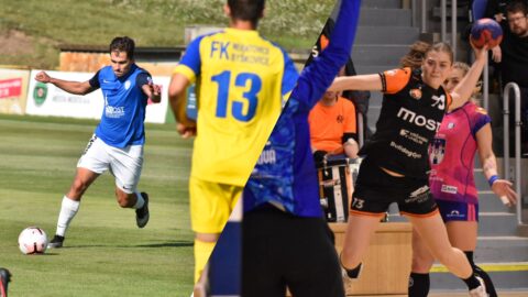 POZVÁNKA: Z trávníku rovnou do haly! Fanoušci mohou v Mostě stihnout fotbal i házenou v jeden den